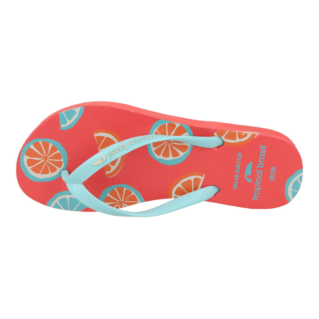 Tropical Brasil Chinelo TB2-4186 Ciano-Goiaba Borracha_4_999999992664518_05